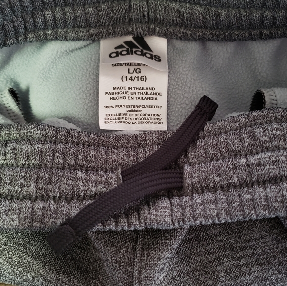 Boys Adidas Drawstring Sweatpants - Picture 4 of 4